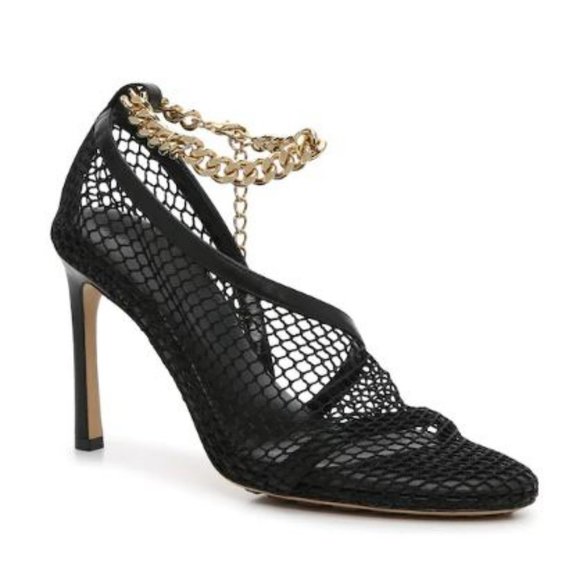 Bottega Venetta Black Mesh Sandals (NIB) - Picture 1 of 11